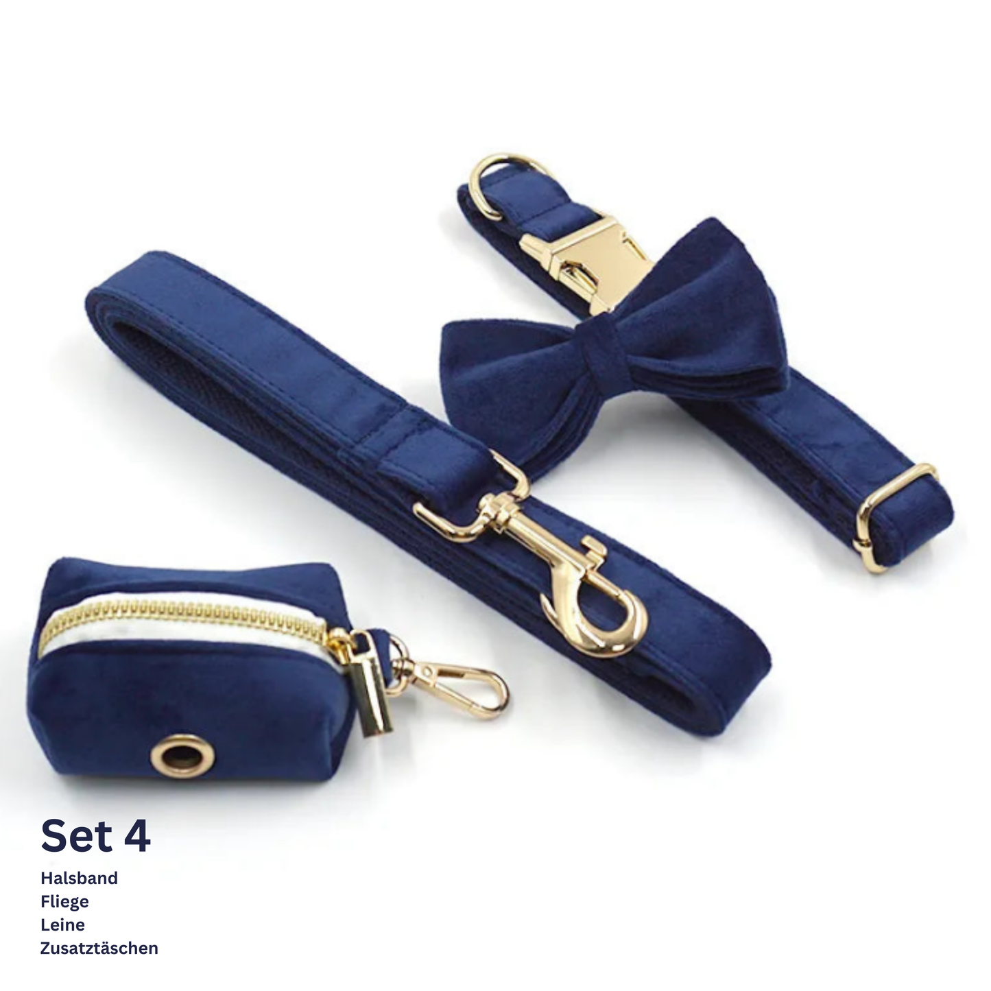 Marinblaue Accessoires Einzeln oder im Set