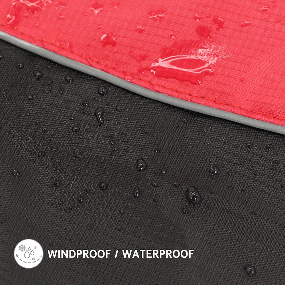 Warme Regenjacke mit Reflektoren