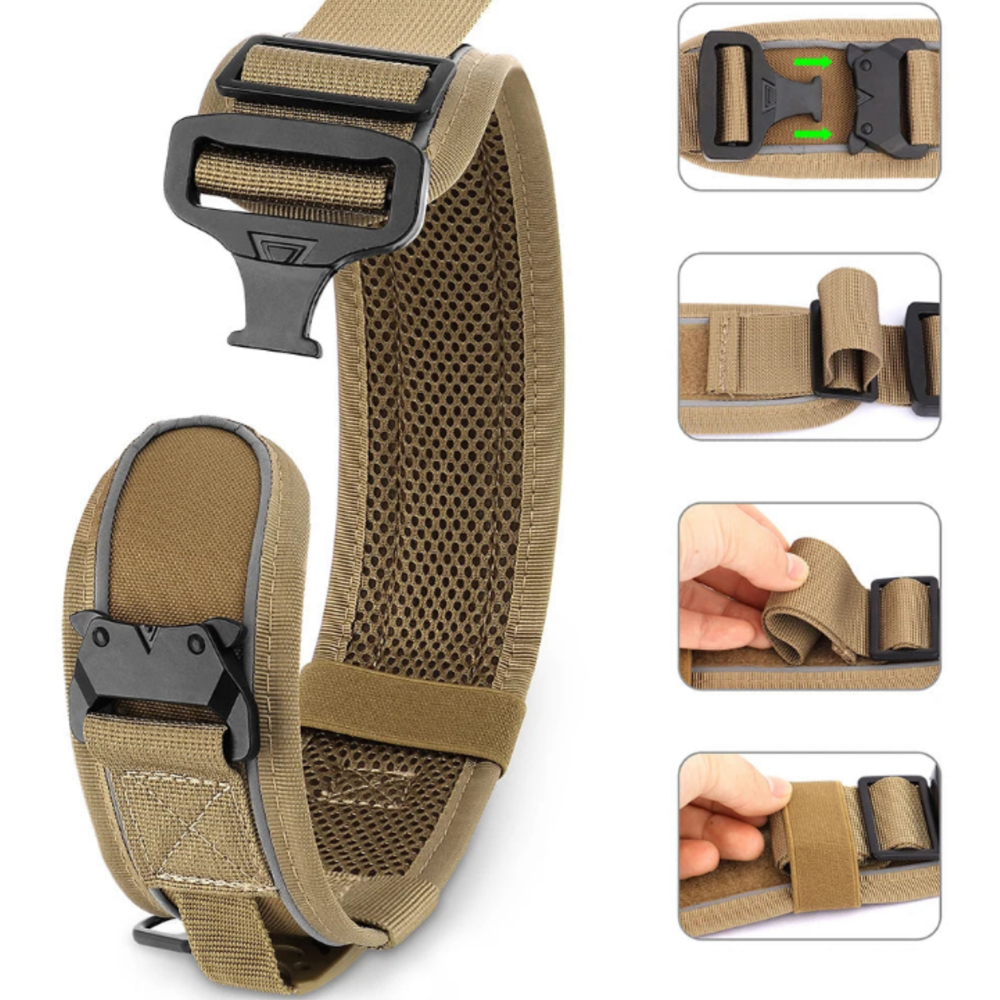Halsband mit Griff und Schnellverschluss
