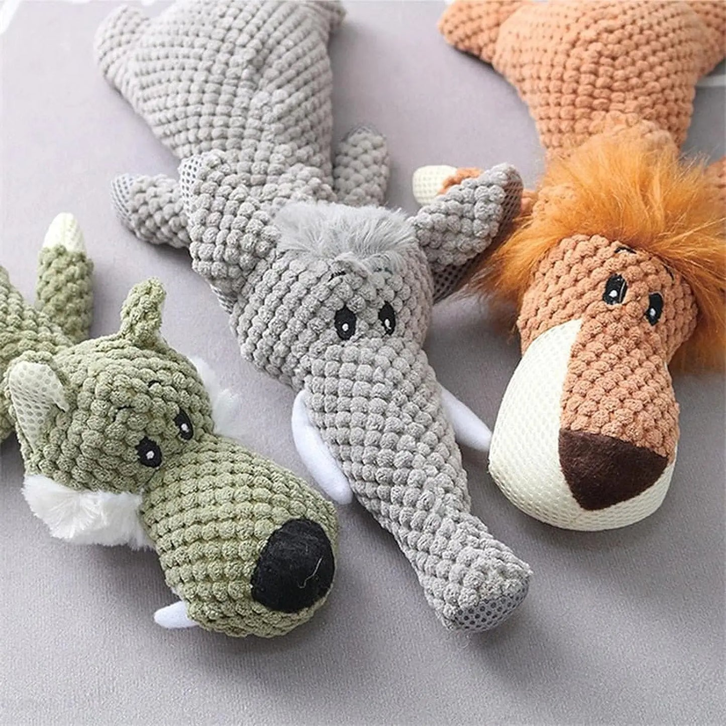 Cordstoff Kuscheltiere mit Squeaker