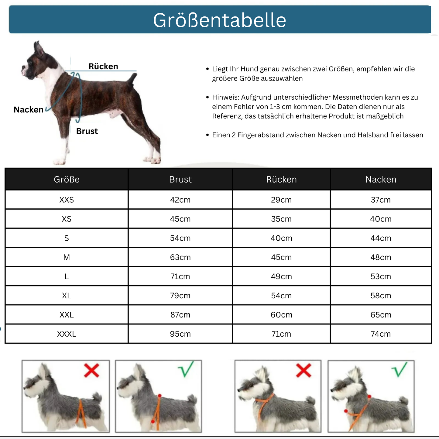 Hunde Wintermantel